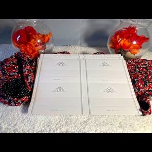 40 Tented Hand- Personalized Dinner Cards